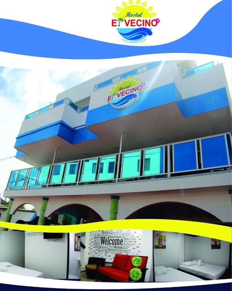 Hostal El Vecino San Andrés エクステリア 写真